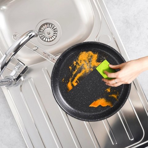 Vilde Patelnia Indukcja Gaz Stalowa Granitowa Nieprzywierająca Solidna VILDE 28cm