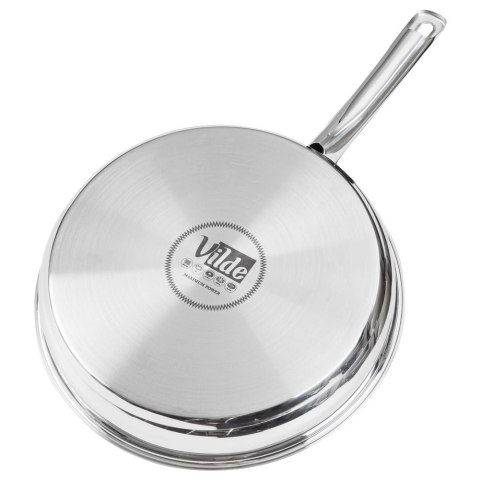 Vilde Patelnia Indukcja Gaz Stalowa Granitowa Nieprzywierająca Solidna VILDE 28cm