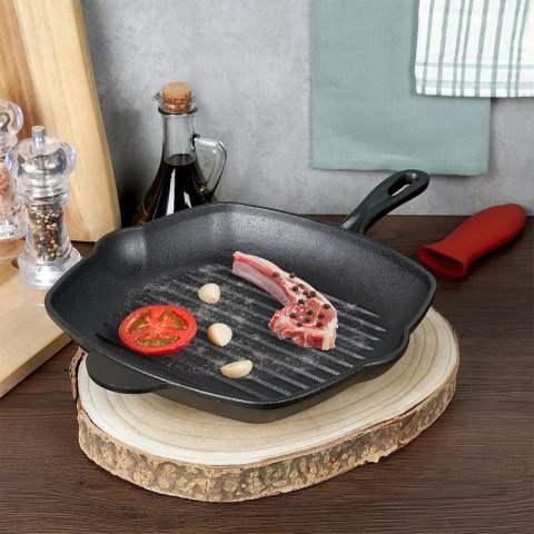 Vilde Patelnia Indukcja Gaz do Grillowania Żeliwna Kwadratowa VILDE 28 x 28 cm