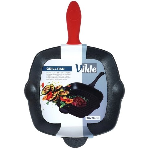 Vilde Patelnia Indukcja Gaz do Grillowania Żeliwna Kwadratowa VILDE 28 x 28 cm
