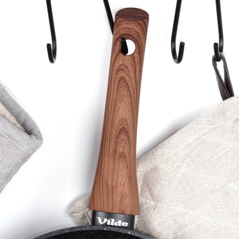 Vilde Patelnia Indukcja na Gaz Granitowa Nieprzywierająca Solidna VILDE 26 cm