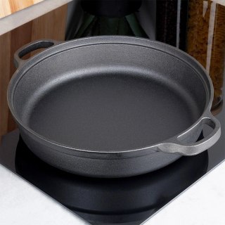 Vilde Patelnia Żeliwna Głęboka Gaz Indukcja Grill Solidna Trwała ORION 30 cm
