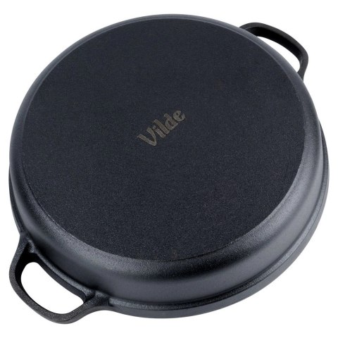 Vilde Patelnia Żeliwna Głęboka Gaz Indukcja Grill Solidna Trwała ORION 30 cm