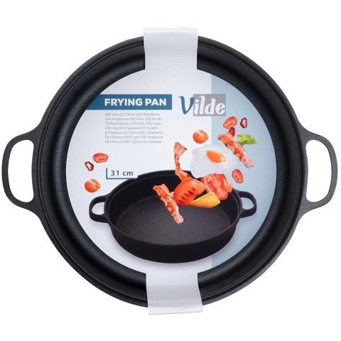 Vilde Patelnia Żeliwna Głęboka Gaz Indukcja Grill Solidna Trwała ORION 30 cm