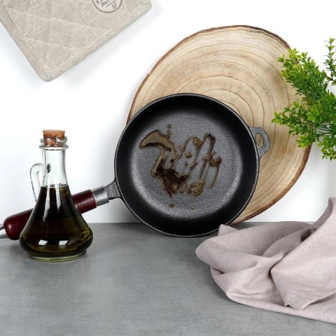 Vilde Patelnia Żeliwna Indukcja Gaz Grillowa na Ognisko Solidna Trwała VILDE 20cm