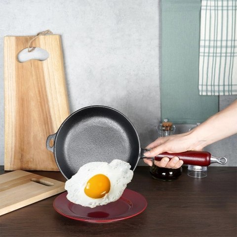 Vilde Patelnia Żeliwna Indukcja Gaz Grillowa na Ognisko Solidna Trwała VILDE 20cm