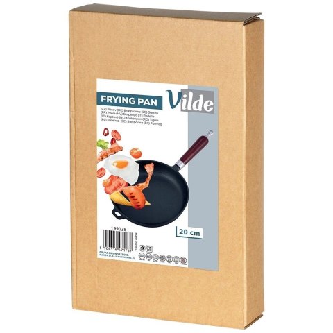 Vilde Patelnia Żeliwna Indukcja Gaz Grillowa na Ognisko Solidna Trwała VILDE 20cm