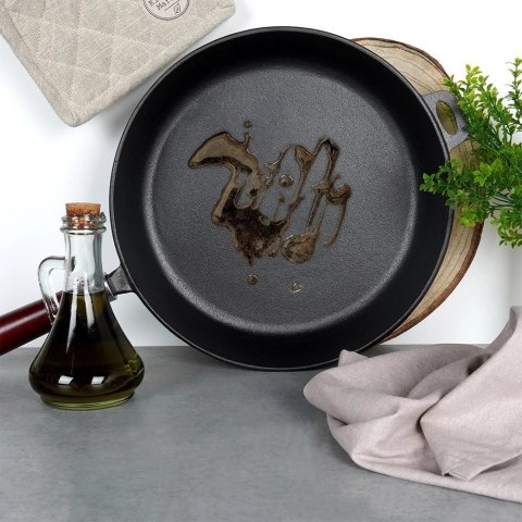 Vilde Patelnia Żeliwna Indukcja Gaz Grillowa na Ognisko Solidna Trwała VILDE 30cm