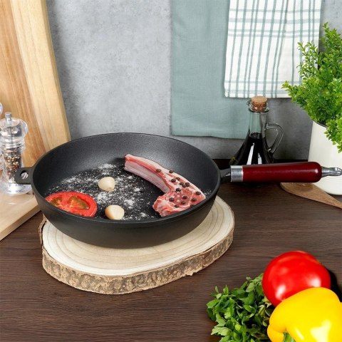 Vilde Patelnia Żeliwna Indukcja Gaz Grillowa na Ognisko Solidna Trwała VILDE 30cm