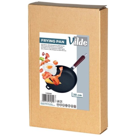 Vilde Patelnia Żeliwna Indukcja Gaz Grillowa na Ognisko Solidna Trwała VILDE 30cm