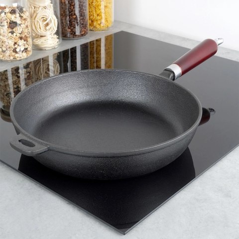 Vilde Patelnia Żeliwna do Smażenia Duszenia Gaz Indukcja Solidna VILDE 28 cm