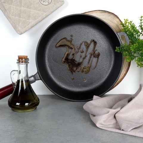 Vilde Patelnia Żeliwna do Smażenia Duszenia Gaz Indukcja Solidna VILDE 28 cm