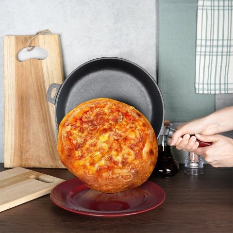 Vilde Patelnia Żeliwna do Smażenia Duszenia Gaz Indukcja Solidna VILDE 28 cm