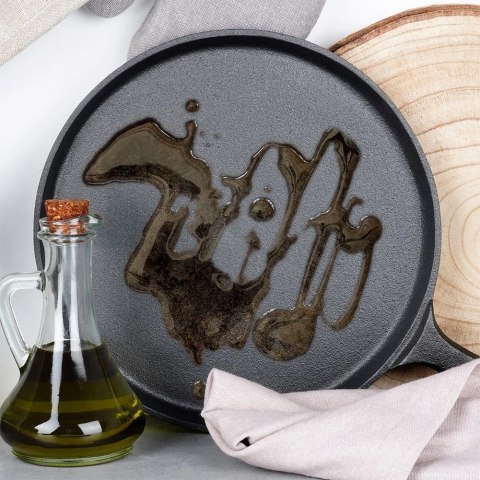 Vilde Patelnia do Naleśników Placków Pizzy Tortilli Żeliwna Solidna ORION 26 cm