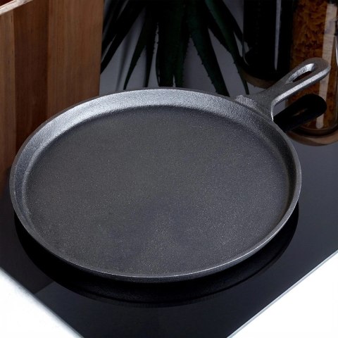 Vilde Patelnia do Naleśników Placków Pizzy Tortilli Żeliwna Solidna ORION 26 cm