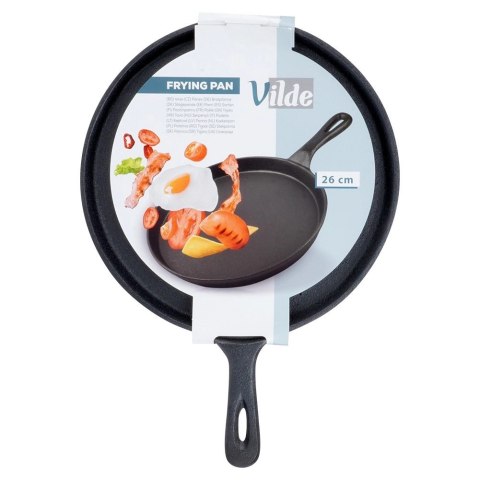 Vilde Patelnia do Naleśników Placków Pizzy Tortilli Żeliwna Solidna ORION 26 cm