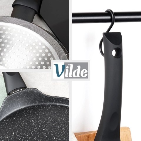 Vilde Patelnia do naleśników granitowa BLACK LINE 26 cm