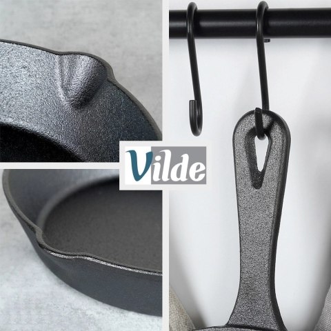 Vilde Patelnia na Gaz Indukcja Żeliwna z Nakładką Silikonową Solidna VILDE 25 cm