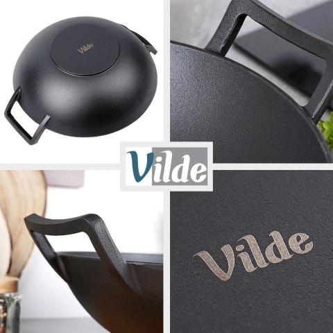 Vilde Patelnia wok żeliwna CAST LINE 36 cm