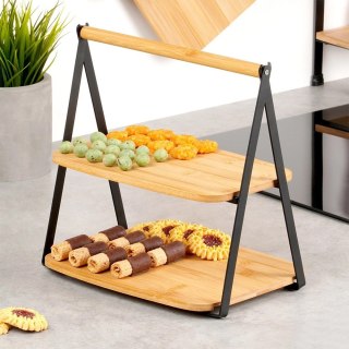 Vilde Patera bambusowa 2-piętrowa 28x20x27,5 cm