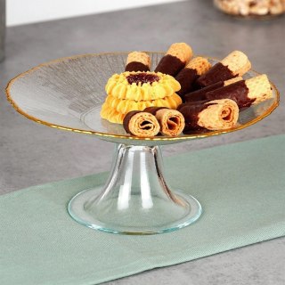 Vilde Patera na Nóżce Szklana Dekoracyjna na Tort Ciasta Ciasteczka ORION 21 cm