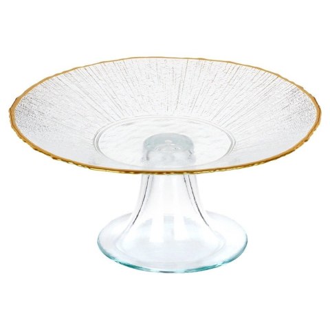 Vilde Patera na Nóżce Szklana Dekoracyjna na Tort Ciasta Ciasteczka ORION 21 cm