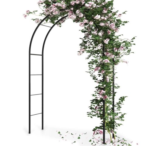 Vilde Pergola Ogrodowa Dekoracyjna Łuk Drabinka Metalowa Solidna VILDE 145x235 cm