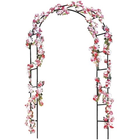 Vilde Pergola Ogrodowa Dekoracyjna Łuk Drabinka Metalowa Solidna VILDE 145x235 cm