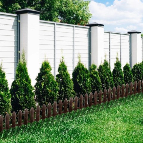 Vilde Płotek Ogrodowy Brązowy Palisada Obrzeże VILDE 20x15 cm 10 szt.