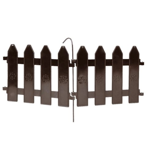 Vilde Płotek Ogrodowy Brązowy Palisada Obrzeże VILDE 20x15 cm 10 szt.