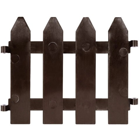 Vilde Płotek Ogrodowy Brązowy Palisada Obrzeże VILDE 20x15 cm 10 szt.