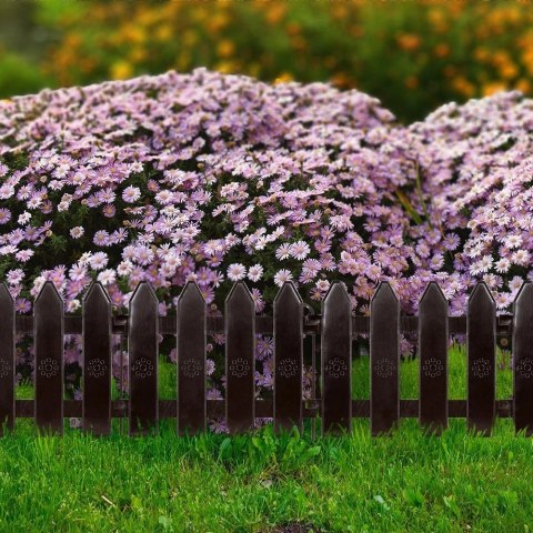 Vilde Płotek Ogrodowy Brązowy Palisada Obrzeże VILDE 20x15 cm 10 szt.