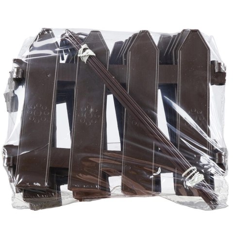 Vilde Płotek Ogrodowy Brązowy Palisada Obrzeże VILDE 20x15 cm 10 szt.