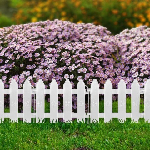 Vilde Płotek ogrodowy biały 20x15 cm 10 szt.