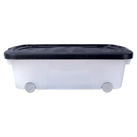 Vilde Pojemnik Organizer z Pokrywką pod Łóżko na Kółkach Niski VILDE 24 l