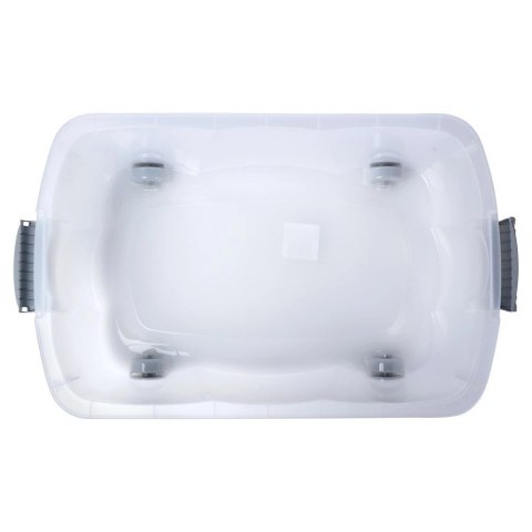 Vilde Pojemnik Organizer z Pokrywką pod Łóżko na Kółkach Niski VILDE 24 l