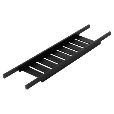 Bathroom Solutions Półka łazienkowa na wannę bambusowa czarna 68 cm