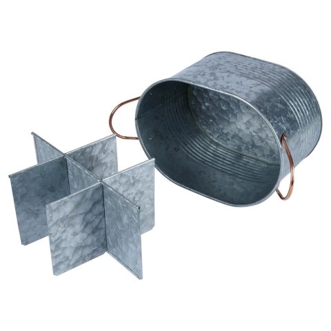 Home Styling Collection Skrzynka Organizer Transporter na Butelki Metalowy HOME STYLING