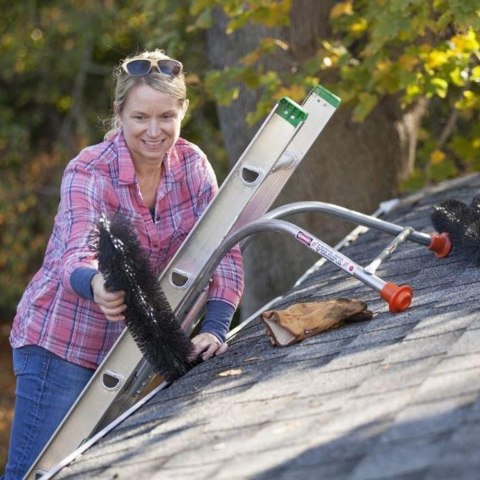 KINZO Siatka Szczotka Zabezpieczająca Ochronna do Ochrony Rynny Solidna ORION 4 m