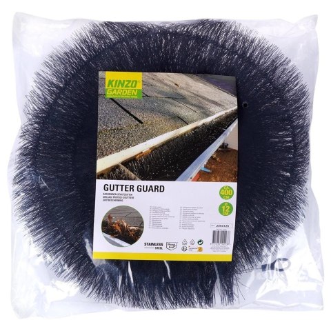 KINZO Siatka Szczotka Zabezpieczająca Ochronna do Ochrony Rynny Solidna ORION 4 m