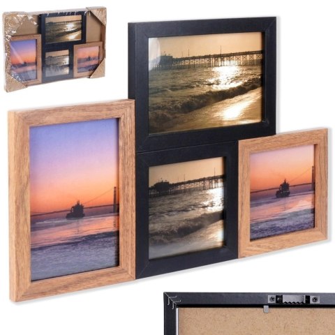 Orion Ramka na Zdjęcia Fotografie Multirama Kolaż na 4 Zdjęcia VILDE 34,5x34,5 cm