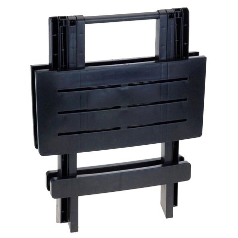 PROGARDEN Stolik Ogrodowy Turystyczny Składany Czarny Solidny PROGARDEN 44x44x50 cm