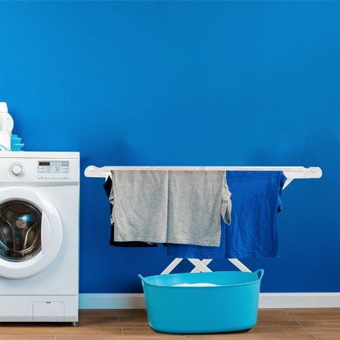PROGARDEN Suszarka XXL na Pranie Ubrania Biała Rozkładana Solidna PROGARDEN 208 cm