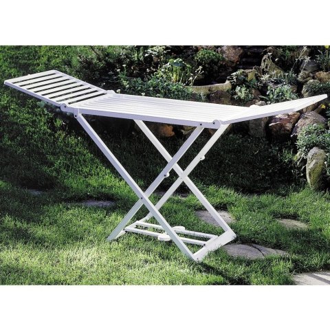 PROGARDEN Suszarka XXL na Pranie Ubrania Biała Rozkładana Solidna PROGARDEN 208 cm