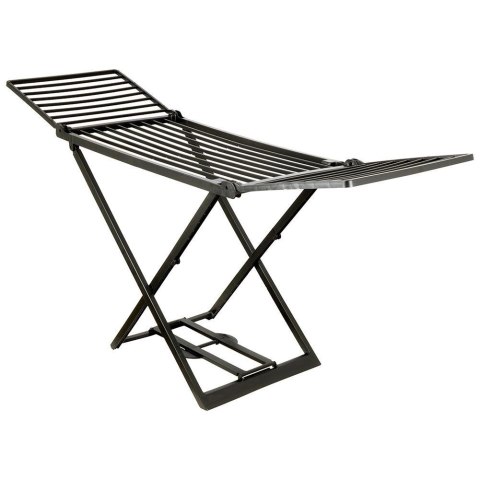 PROGARDEN Suszarka XXL na Pranie Ubrania Czarna Rozkładana Solidna PROGARDEN 208 cm