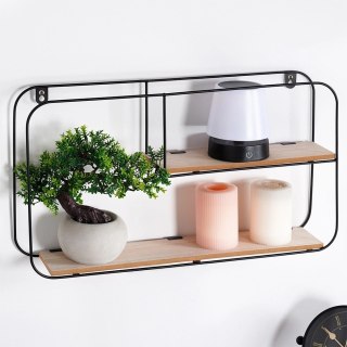 Trends4You Półka ścienna metalowa 52x10,5x29 cm