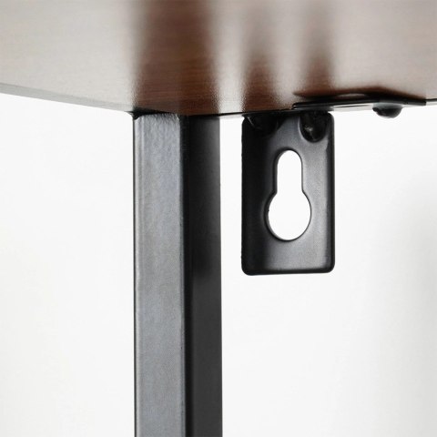 Trends4You Regał Metalowy Wolnostojący Dekoracyjny Czarny ORION 46x30x130 cm