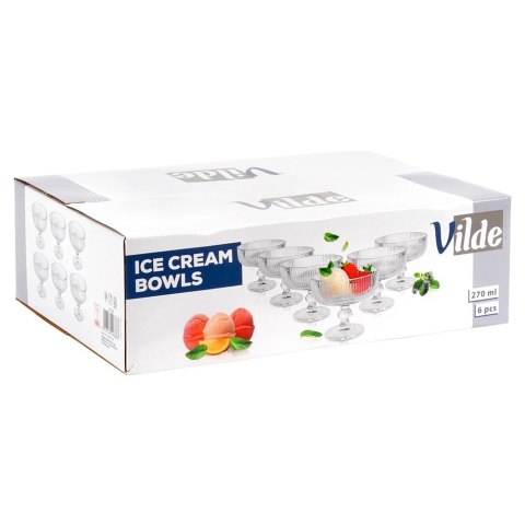 Vilde Pucharki do lodów szklane 270 ml 6 szt.