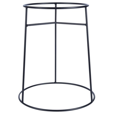 Vilde Stojak na Doniczkę Metalowy Czarny Dwustronny Dekoracyjny 45x53 cm VILDE