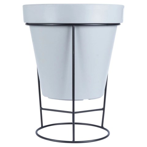 Vilde Stojak na Doniczkę Metalowy Czarny Dwustronny Dekoracyjny 45x53 cm VILDE